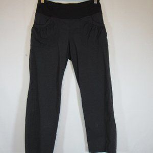 Prana Black Yoga Hiking Work Out Gym Pants Scrunched Pockets Small